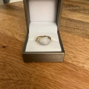 Handmade 14 kt Gold and Diamond Women's Ring size 6